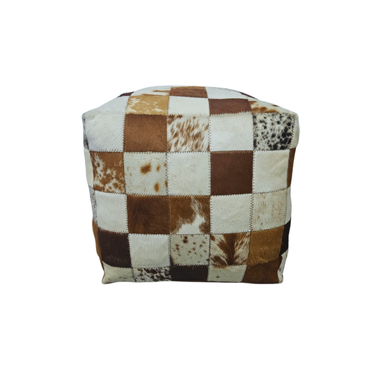 Nguni Patchwork Pouf