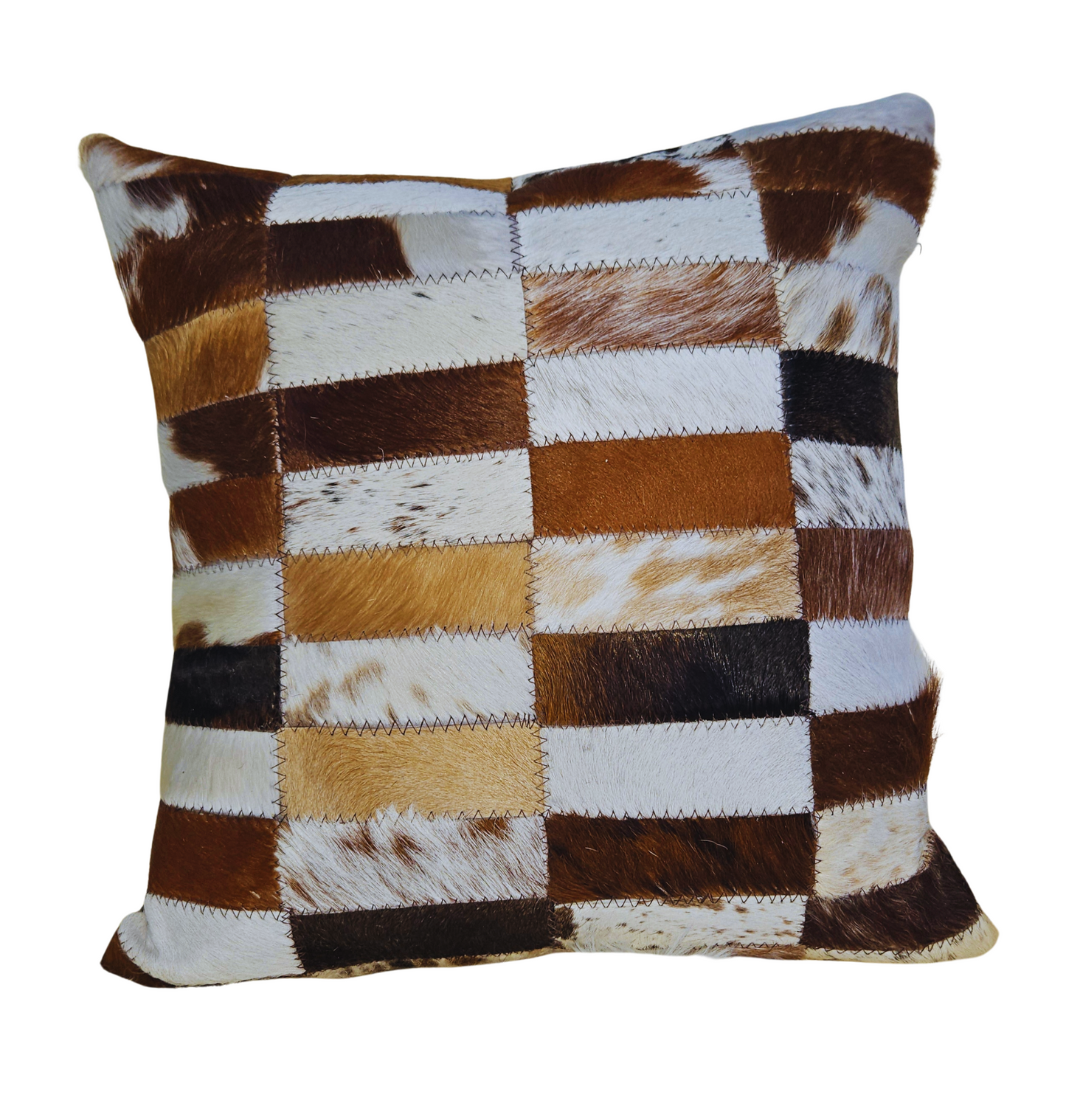Log Brown & White Cushion