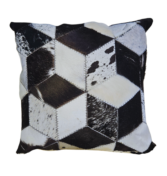 Nguni 3D Black & White Cushion