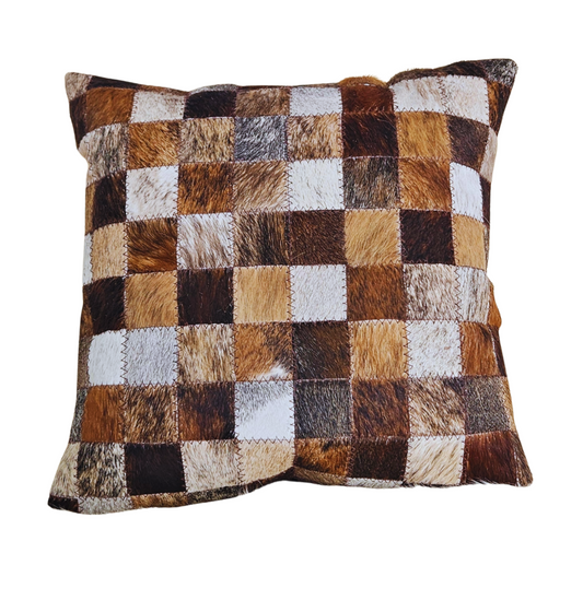 Nguni 5cm Block Brindle Cushion