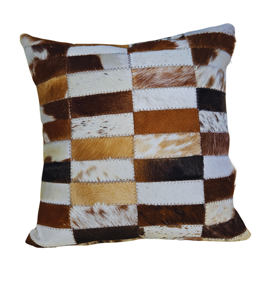 Log Brown & White Cushion